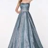 Formal Gowns Cinderella Divine - 9175 Strapless Semi-Sweetheart Beaded Ballgown