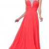 Cinderella Divine - Bead Embellished High Halter Evening Dress Formal Gowns