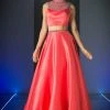 Formal Gowns Cinderella Divine - Beaded High Neck Two Piece Evening Gown