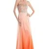 Formal Gowns Cinderella Divine - C2633 Strapless Beaded Chiffon Sheath Dress