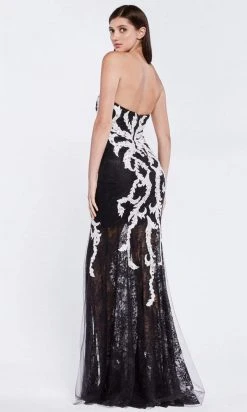 Formal Gowns Cinderella Divine - C37 Strapless Sweetheart Trumpet Dress With Slit