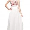 Cinderella Divine - CA311 Strapless Beaded Chiffon A-line Dress
