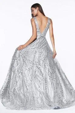 Formal Gowns Cinderella Divine - CB0028 Glitter Beaded Embellished Sleeveless Gown 15 Formal Gowns Cinderella Divine - CB0028 Glitter Beaded Embellished Sleeveless Gown