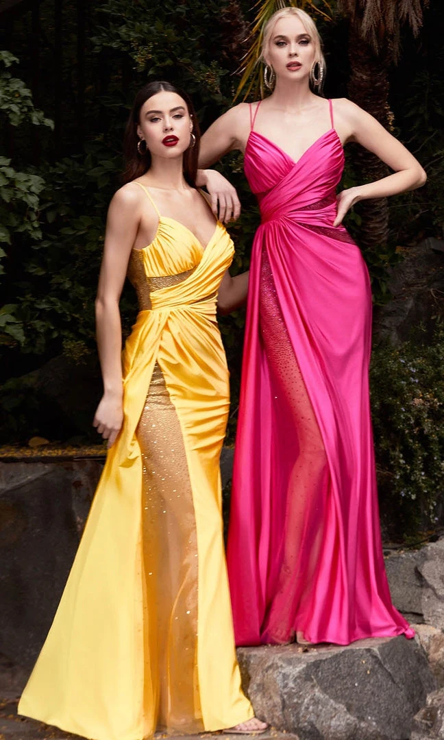 Cinderella Divine CDS410 - Beaded Illusion Prom Dress 6 Cinderella Divine CDS410 - Beaded Illusion Prom Dress