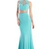 Cinderella Divine - CK20 Embellished Two Piece High Neck Trumpet Dress 2 Cinderella Divine - CK20 Embellished Two Piece High Neck Trumpet Dress