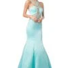 Cinderella Divine - CK31 Beaded Halter Neck Mermaid Dress Formal Gowns