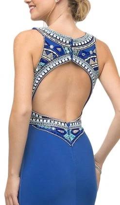 Cinderella Divine - CK39 Two Piece Beaded Halter Trumpet Dress 9 Cinderella Divine - CK39 Two Piece Beaded Halter Trumpet Dress