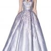 Cinderella Divine - CK836 Beaded Illusion Bateau Ballgown