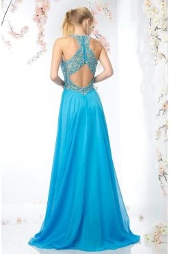 Cinderella Divine - CR730 Jewel Beaded A-line Long Dress