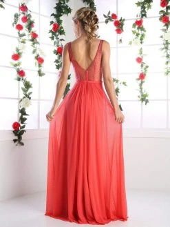 Cinderella Divine - Crisscrossed Ornate Illusion Panel Gown 22 Cinderella Divine - Crisscrossed Ornate Illusion Panel Gown