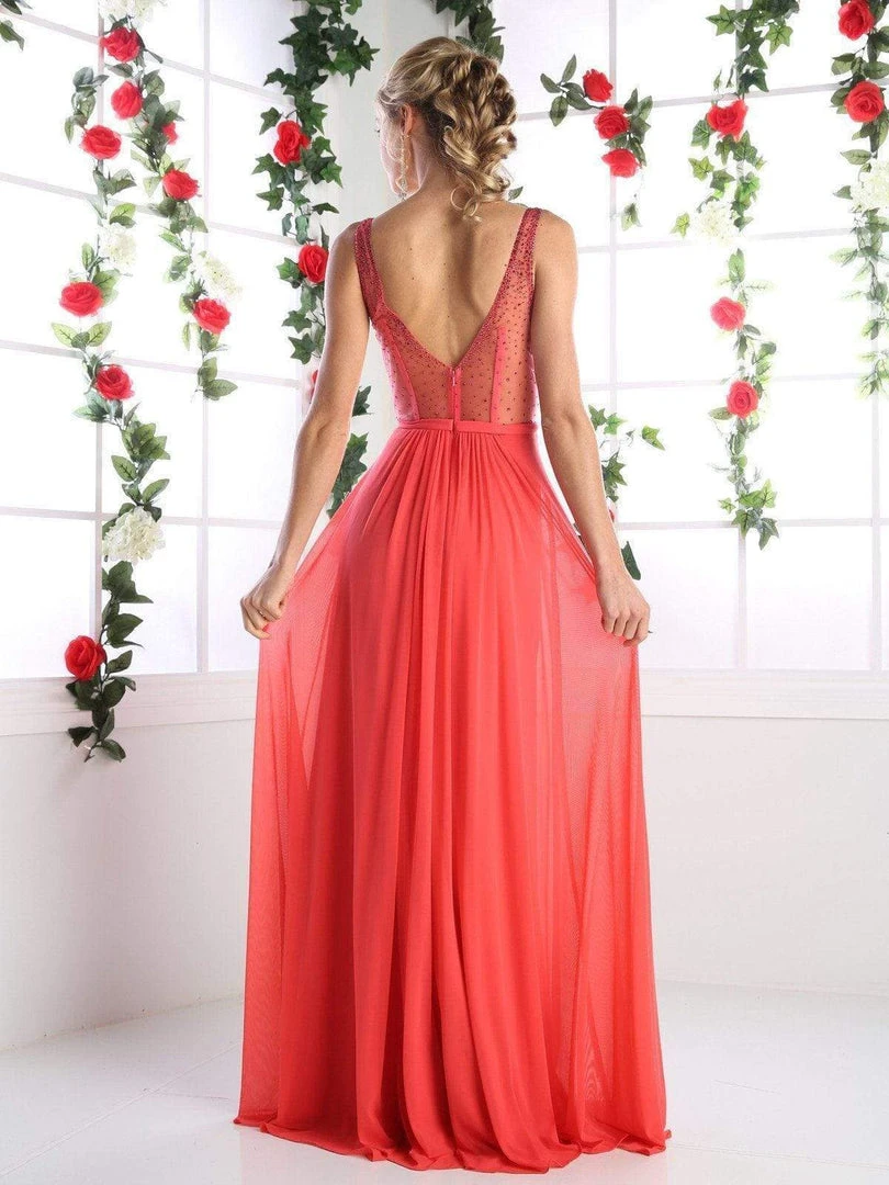 Cinderella Divine - Crisscrossed Ornate Illusion Panel Gown 12 Cinderella Divine - Crisscrossed Ornate Illusion Panel Gown