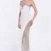 Cinderella Divine - Embellished One Shoulder Fitted Evening Dress Formal Gowns 2 Cinderella Divine - Embellished One Shoulder Fitted Evening Dress Formal Gowns