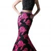 Cinderella Divine - 8948 Embellished Two Piece Floral Mermaid Evening Gown Formal Gowns 1 Cinderella Divine - 8948 Embellished Two Piece Floral Mermaid Evening Gown Formal Gowns