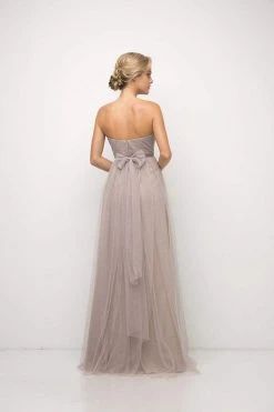 Cinderella Divine - ET322 Sweetheart Neckline Convertible Tulle Gown Formal Gowns