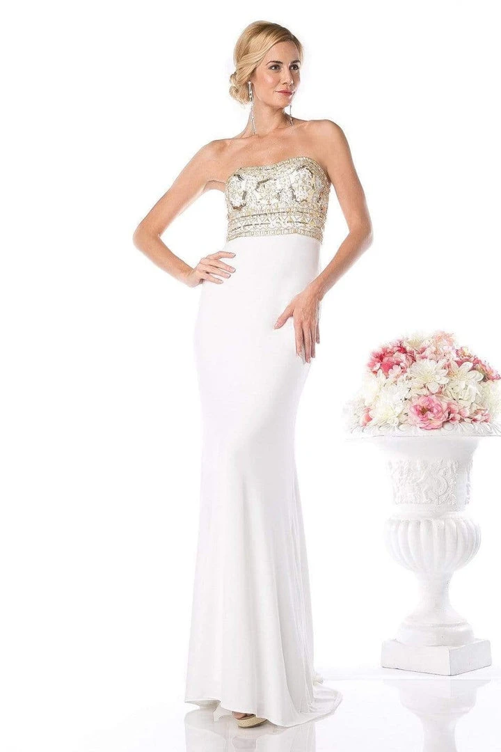 Formal Gowns Cinderella Divine - Fitted Embellished Strapless Evening Dress 5 Formal Gowns Cinderella Divine - Fitted Embellished Strapless Evening Dress
