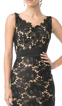 Cinderella Divine - Floral-lace-illusion-cocktail-dress 5 Cinderella Divine - Floral-lace-illusion-cocktail-dress