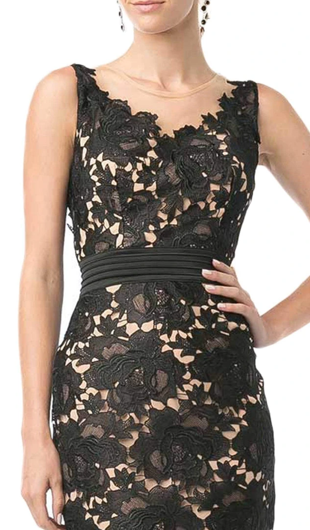 Cinderella Divine - Floral-lace-illusion-cocktail-dress 4 Cinderella Divine - Floral-lace-illusion-cocktail-dress