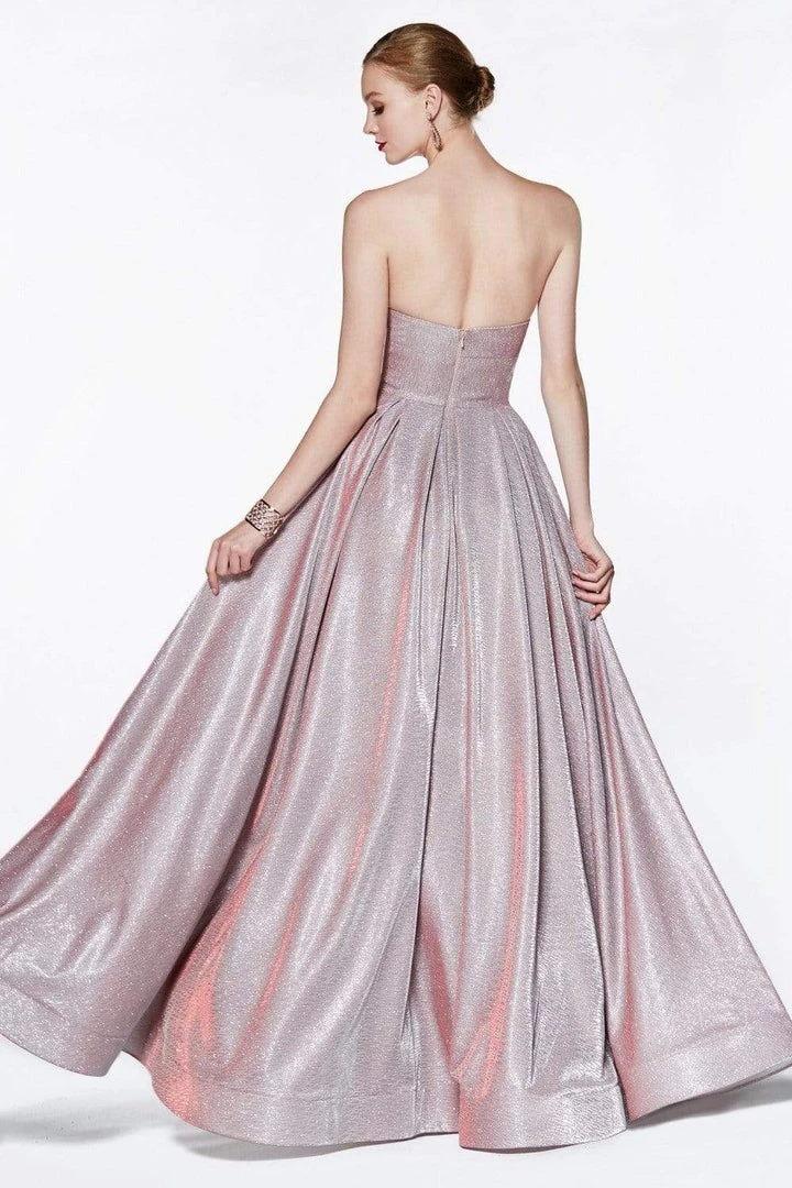Cinderella Divine - Glitter Sweetheart Ballgown With Slit CJ522 - 1 Pc Blush In Size 12 Available 4 Cinderella Divine - Glitter Sweetheart Ballgown With Slit CJ522 - 1 Pc Blush In Size 12 Available