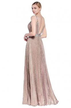 Cinderella Divine - J8589 Jewel-Trimmed Pleated Dress Formal Gowns 8 Cinderella Divine - J8589 Jewel-Trimmed Pleated Dress Formal Gowns