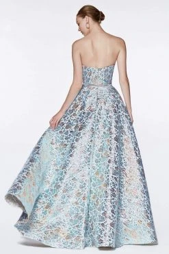 Cinderella Divine - KC19064 Strapless Brocade Sweetheart Ballgown Formal Gowns