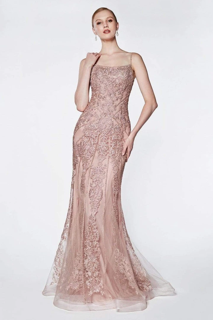 Formal Gowns Cinderella Divine - KC885 Sleeveless Sparkly Beaded Lace Mermaid Gown 6 Formal Gowns Cinderella Divine - KC885 Sleeveless Sparkly Beaded Lace Mermaid Gown