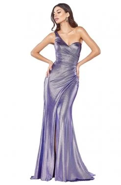 Cinderella Divine - KC894 Asymmetric Sweetheart Long Dress Formal Gowns