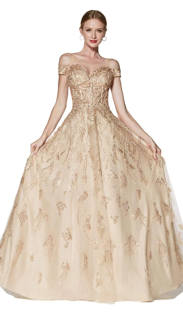 Cinderella Divine - KV1034 Beaded Lace Sweetheart Ballgown Formal Gowns 3 Cinderella Divine - KV1034 Beaded Lace Sweetheart Ballgown Formal Gowns