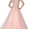 Cinderella Divine - KV1037 Adorned Lace Bodice Tulle Gown Formal Gowns