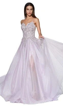 Cinderella Divine - KV1037 Adorned Lace Bodice Tulle Gown Formal Gowns 14 Cinderella Divine - KV1037 Adorned Lace Bodice Tulle Gown Formal Gowns