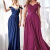 Formal Gowns Cinderella Divine - Off Shoulder Chiffon Prom Dress CD0156 - 1 Pc Navy In Size 3X Available 1 Formal Gowns Cinderella Divine - Off Shoulder Chiffon Prom Dress CD0156 - 1 Pc Navy In Size 3X Available