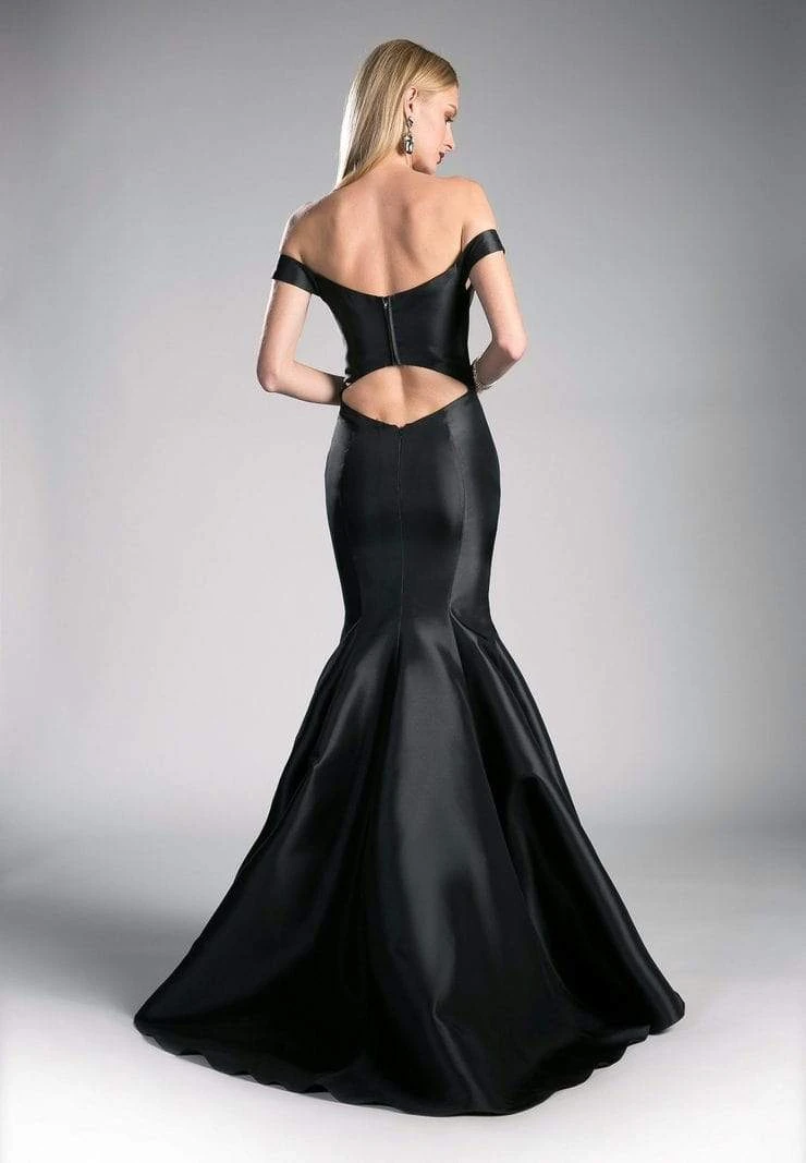 Cinderella Divine - Off-Shoulder Mikado Mermaid Dress 4 Cinderella Divine - Off-Shoulder Mikado Mermaid Dress