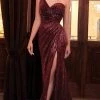 Cinderella Divine - One Shoulder Sequin Evening Dress CH182 2 Cinderella Divine - One Shoulder Sequin Evening Dress CH182