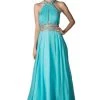 Formal Gowns Cinderella Divine - PC905 Ruched Cutout Halter Chiffon Gown 1 Formal Gowns Cinderella Divine - PC905 Ruched Cutout Halter Chiffon Gown