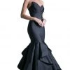 Formal Gowns Cinderella Divine - Pleated Modified Sweetheart Ruffled Mermaid Dress