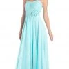 Formal Gowns Cinderella Divine - Rosette Pleated Sweetheart Chiffon A-line Dress 2 Formal Gowns Cinderella Divine - Rosette Pleated Sweetheart Chiffon A-line Dress