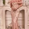 Formal Gowns Cinderella Divine - Ruffled Off Shoulder Prom Dress J818