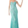Cinderella Divine - S551421 Strapless Laced Long Dress Formal Gowns