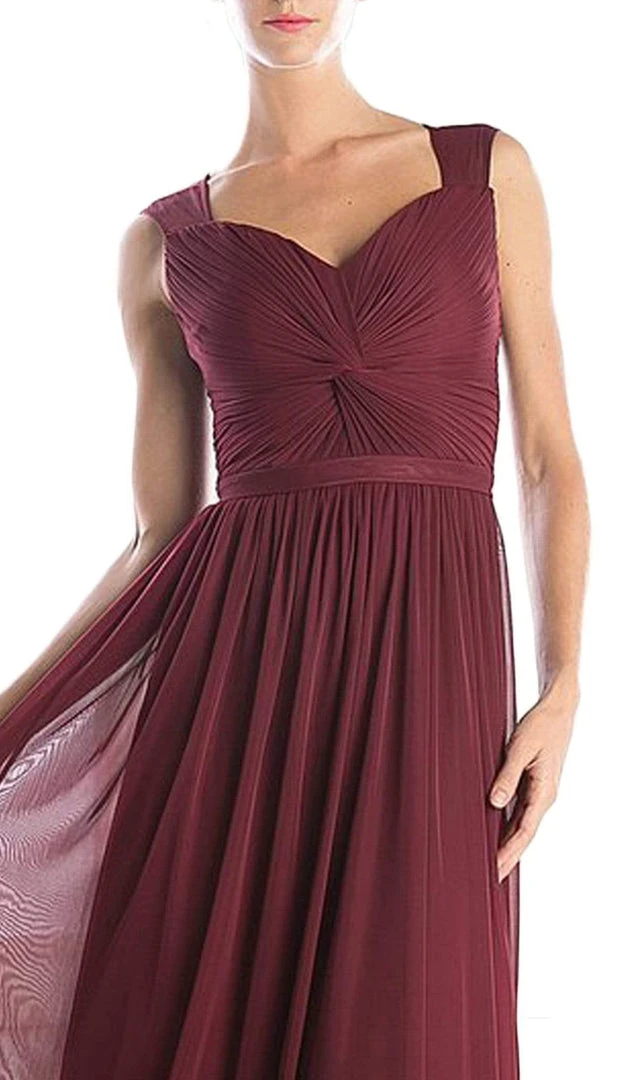 Formal Gowns Cinderella Divine - Sleeveless Twisted Front Bodice Chiffon Long Formal Dress 6 Formal Gowns Cinderella Divine - Sleeveless Twisted Front Bodice Chiffon Long Formal Dress