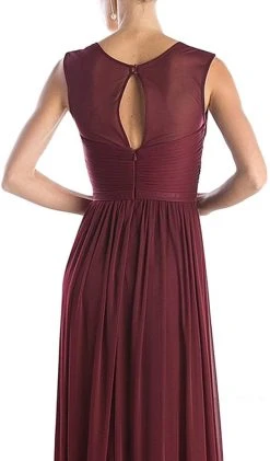 Formal Gowns Cinderella Divine - Sleeveless Twisted Front Bodice Chiffon Long Formal Dress 11 Formal Gowns Cinderella Divine - Sleeveless Twisted Front Bodice Chiffon Long Formal Dress