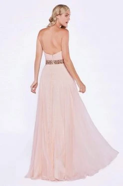 Formal Gowns Cinderella Divine - Strapless Bejeweled Chiffon A-line Gown 7 Formal Gowns Cinderella Divine - Strapless Bejeweled Chiffon A-line Gown