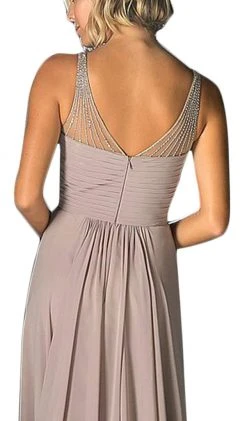 Formal Gowns Cinderella Divine - Strapless Crisscrossed Bodice A-Line Long Formal Gown