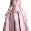 Cinderella Divine - Strapless Floral Evening Gown