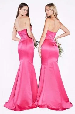 Formal Gowns Cinderella Divine - Strapless Sweetheart Neckline Satin Trumpet Gown 8792 - 1 Pc FuchsiaI Size 22 Available 6 Formal Gowns Cinderella Divine - Strapless Sweetheart Neckline Satin Trumpet Gown 8792 - 1 Pc FuchsiaI Size 22 Available
