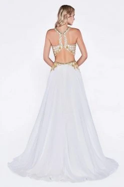 Cinderella Divine - Two Piece Floral Embroidered A-line Dress