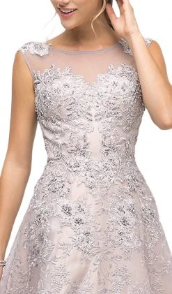 Cinderella Divine - UE003 Embellished Bateau A-line Gown 7 Cinderella Divine - UE003 Embellished Bateau A-line Gown