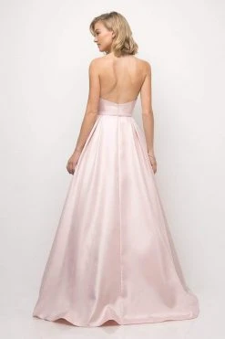 Cinderella Divine - UE008 Strapless Pointed Sweetheart Neck Backless Ballgown