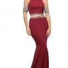 Cinderella Divine - UH551 Embellished Halter Trumpet Dress Formal Gowns 1 Cinderella Divine - UH551 Embellished Halter Trumpet Dress Formal Gowns