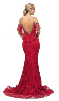 Formal Gowns Cinderella Divine - UH552 Beaded Cold Shoulder Mermaid Dress 8 Formal Gowns Cinderella Divine - UH552 Beaded Cold Shoulder Mermaid Dress