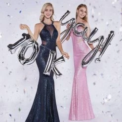 Formal Gowns Cinderella Divine - UR133 Illusion Cutout Allover Sequin Mermaid Gown 19 Formal Gowns Cinderella Divine - UR133 Illusion Cutout Allover Sequin Mermaid Gown