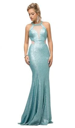Formal Gowns Cinderella Divine - UR133 Illusion Cutout Allover Sequin Mermaid Gown 14 Formal Gowns Cinderella Divine - UR133 Illusion Cutout Allover Sequin Mermaid Gown
